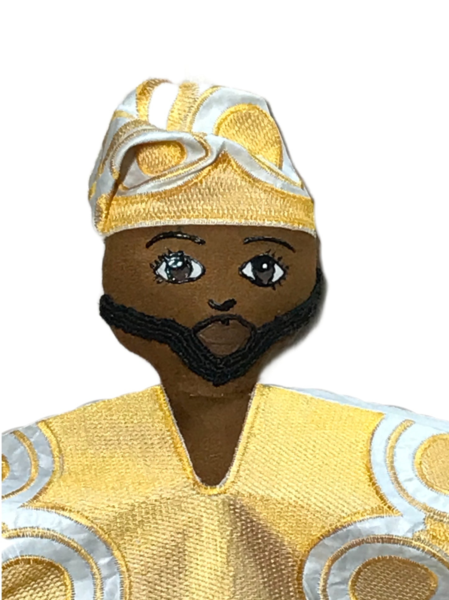 Asabi – The Regal King in Gold Brocade