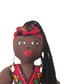 Amina – The Radiant Beauty in Crimson Ankara